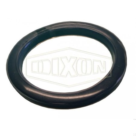 Dixon Cam and Groove Encapsulated Gasket, 2-1/2 in Nominal, 2-3/8 ID x 3-1/8 OD x 1/4 in Thick, Domestic 250-G-TEV